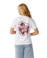 The Rip Curl Womens Surf Puff Party Pack Relaxed T-Shirt in White