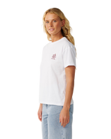 The Rip Curl Womens Surf Puff Party Pack Relaxed T-Shirt in White