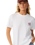 The Rip Curl Womens Surf Puff Party Pack Relaxed T-Shirt in White