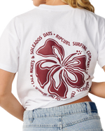 The Rip Curl Womens Surf Puff Party Pack Relaxed T-Shirt in White