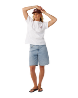 The Rip Curl Womens Surf Puff Party Pack Relaxed T-Shirt in White