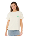 The Rip Curl Womens Surf Puff Party Pack Relaxed T-Shirt in Bone