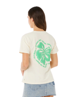 The Rip Curl Womens Surf Puff Party Pack Relaxed T-Shirt in Bone
