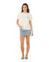 The Rip Curl Womens Surf Puff Party Pack Relaxed T-Shirt in Bone