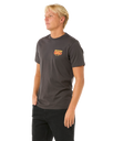 The Rip Curl Mens Keep On Trucking T-Shirt in Washed Black