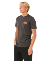 The Rip Curl Mens Keep On Trucking T-Shirt in Washed Black