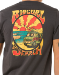 The Rip Curl Mens Keep On Trucking T-Shirt in Washed Black