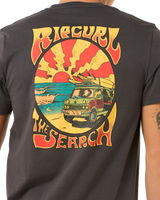 The Rip Curl Mens Keep On Trucking T-Shirt in Washed Black