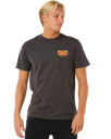 The Rip Curl Mens Keep On Trucking T-Shirt in Washed Black