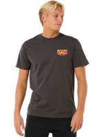 The Rip Curl Mens Keep On Trucking T-Shirt in Washed Black