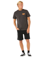 The Rip Curl Mens Keep On Trucking T-Shirt in Washed Black