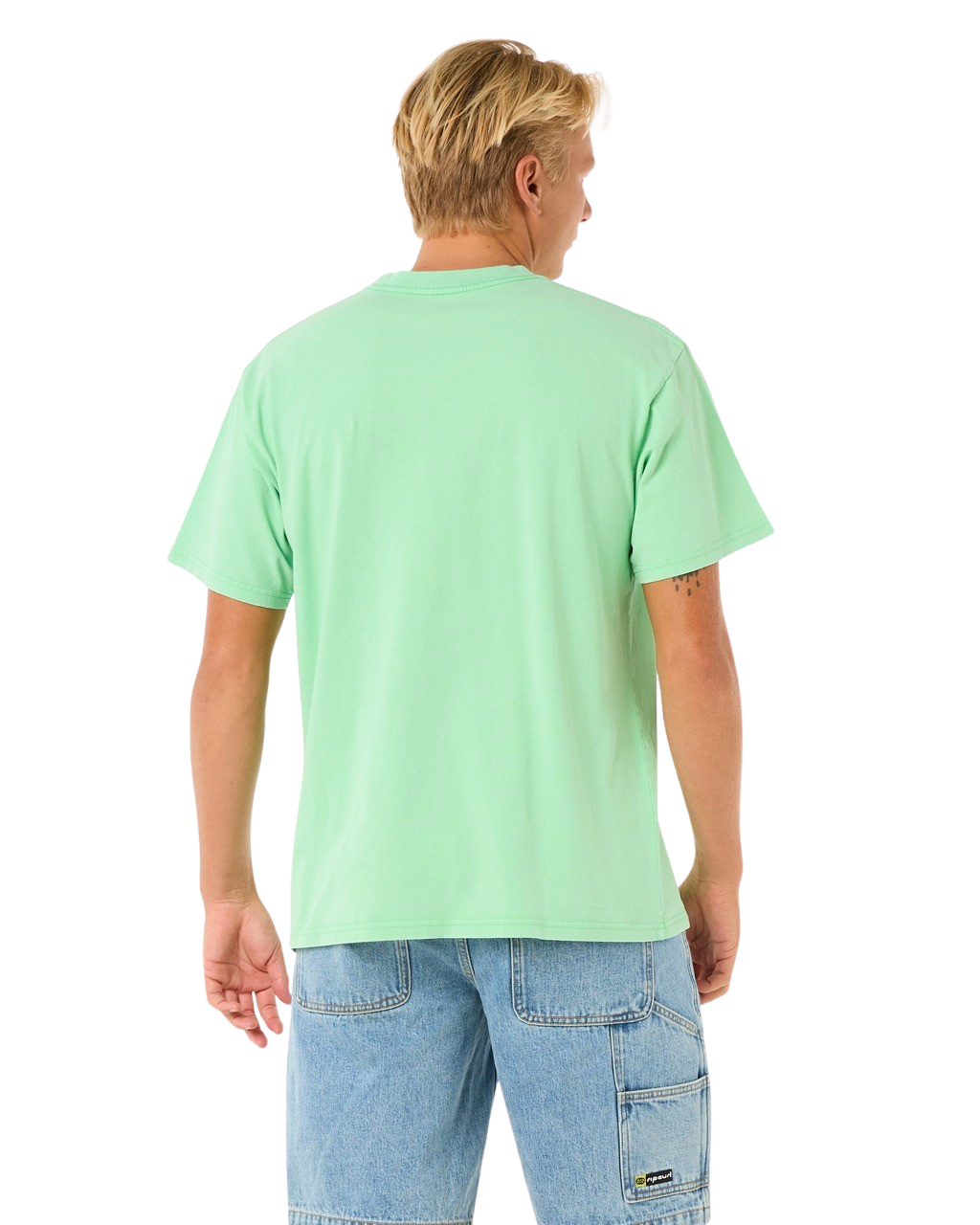 The Rip Curl Mens Raw Visions T-Shirt in Neon Green