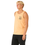 The Rip Curl Mens Raw Energy Trad Vest in Mandarin Zest