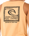 The Rip Curl Mens Raw Energy Trad Vest in Mandarin Zest