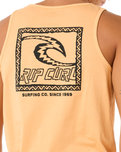 The Rip Curl Mens Raw Energy Trad Vest in Mandarin Zest