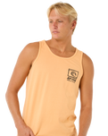 The Rip Curl Mens Raw Energy Trad Vest in Mandarin Zest