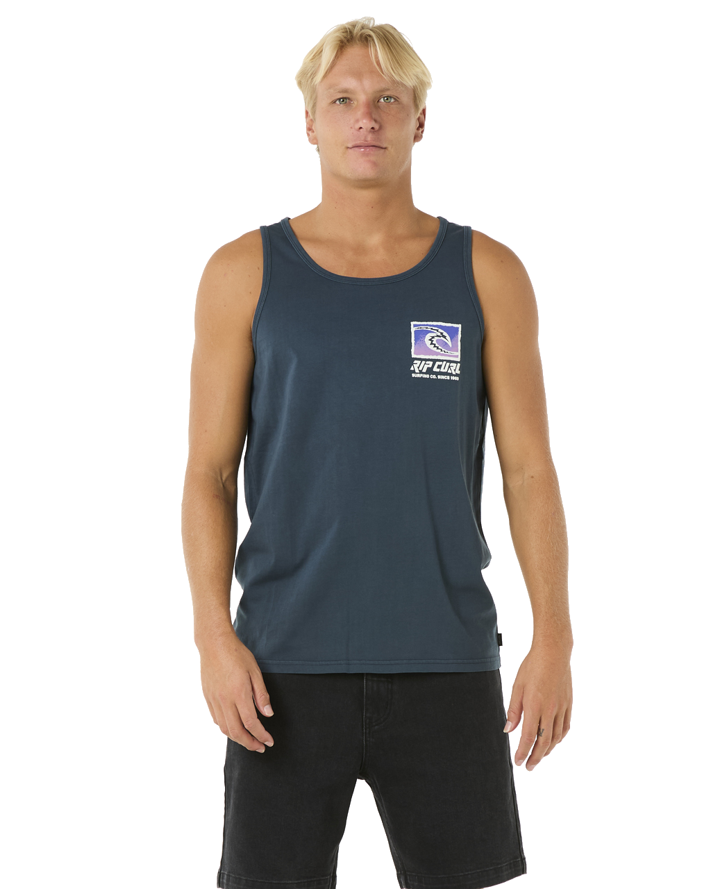 The Rip Curl Mens Raw Energy Trad Vest in Dark Navy