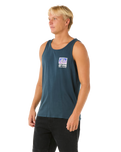 The Rip Curl Mens Raw Energy Trad Vest in Dark Navy