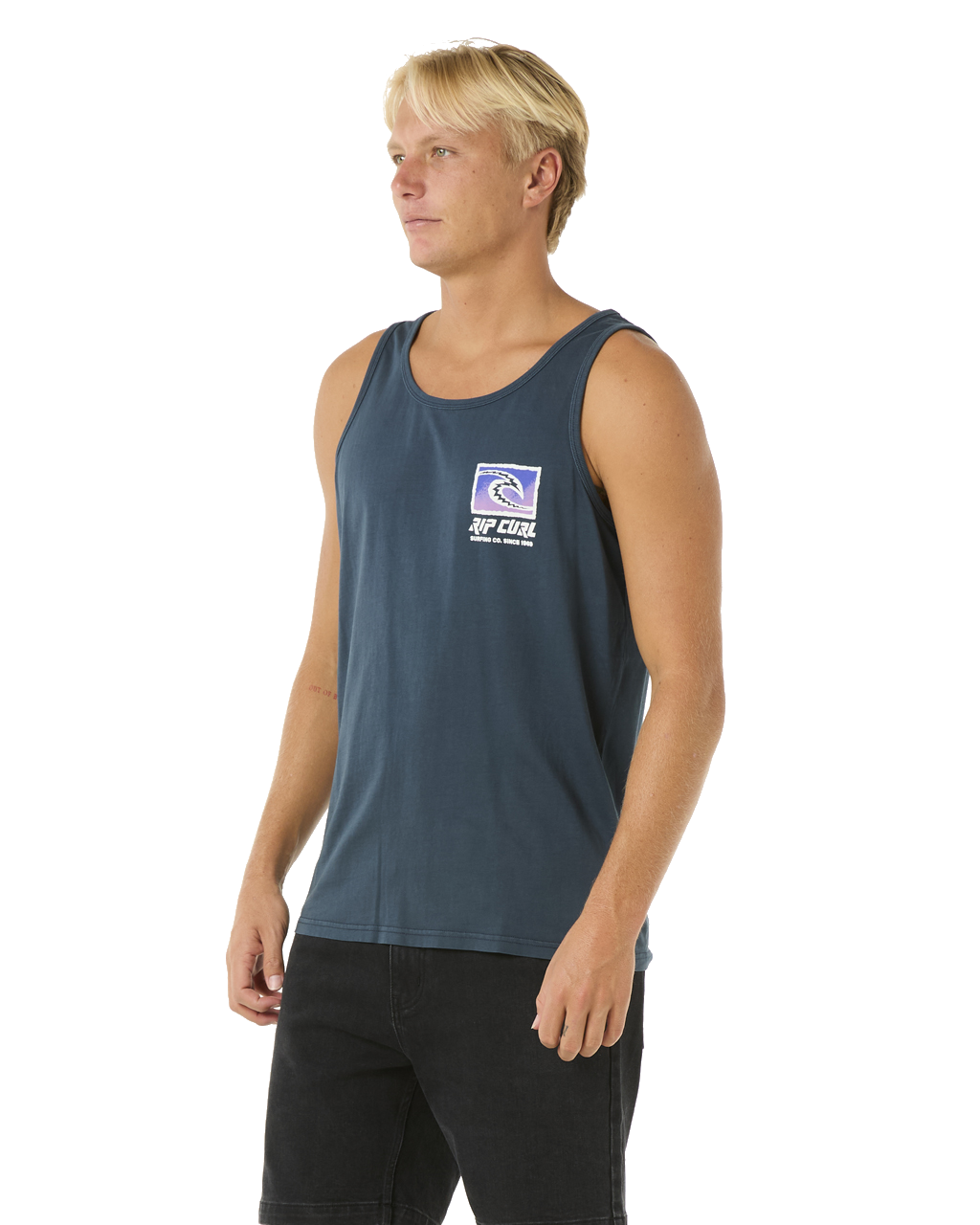 The Rip Curl Mens Raw Energy Trad Vest in Dark Navy