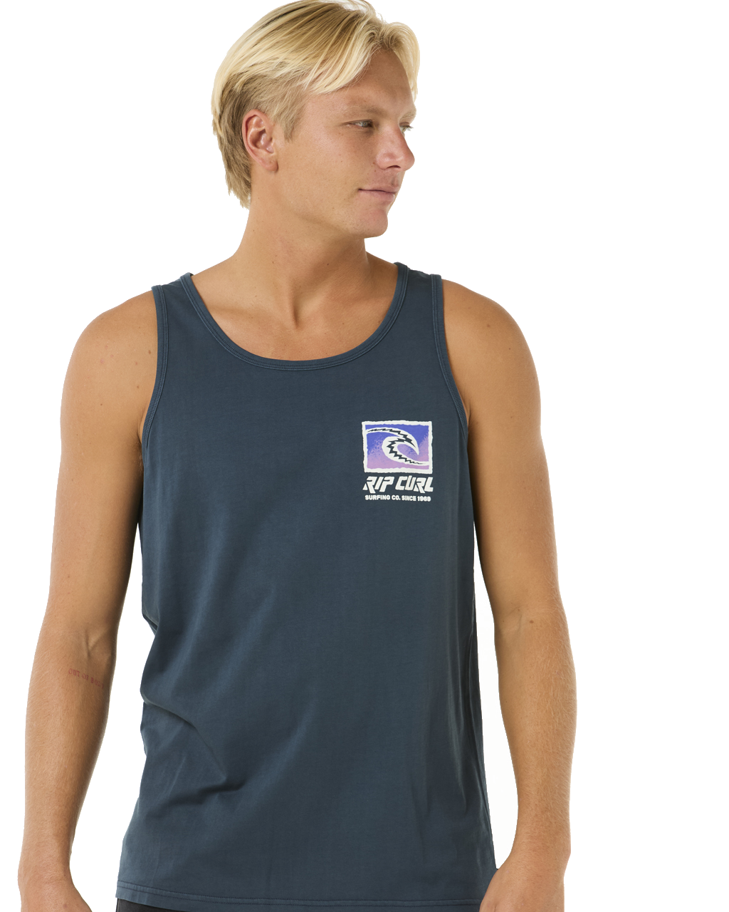 The Rip Curl Mens Raw Energy Trad Vest in Dark Navy