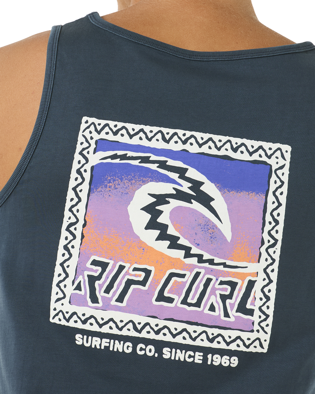 The Rip Curl Mens Raw Energy Trad Vest in Dark Navy