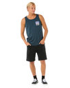 The Rip Curl Mens Raw Energy Trad Vest in Dark Navy
