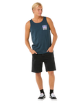 The Rip Curl Mens Raw Energy Trad Vest in Dark Navy