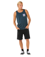 The Rip Curl Mens Raw Energy Trad Vest in Dark Navy