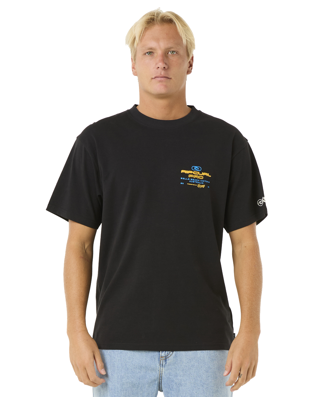 The Rip Curl Mens Pro 25 Event T-Shirt in Black