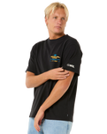 The Rip Curl Mens Pro 25 Event T-Shirt in Black