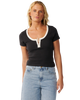 Retro Swell T-Shirt in Washed Black