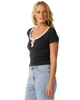 Retro Swell T-Shirt in Washed Black