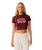 The Rip Curl Womens Retro Swell Baby T-Shirt in Dark Plum