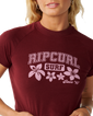 The Rip Curl Womens Retro Swell Baby T-Shirt in Dark Plum