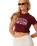 The Rip Curl Womens Retro Swell Baby T-Shirt in Dark Plum