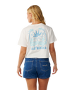 The Rip Curl Womens Swell Crop T-Shirt in Bone