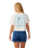The Rip Curl Womens Swell Crop T-Shirt in Bone
