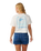The Rip Curl Womens Swell Crop T-Shirt in Bone