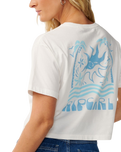 The Rip Curl Womens Swell Crop T-Shirt in Bone