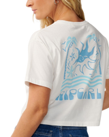 The Rip Curl Womens Swell Crop T-Shirt in Bone