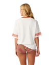 The Rip Curl Womens Surf Culture Crop Oversize T-Shirt in Bone