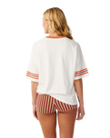 The Rip Curl Womens Surf Culture Crop Oversize T-Shirt in Bone