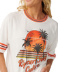 The Rip Curl Womens Surf Culture Crop Oversize T-Shirt in Bone