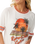 The Rip Curl Womens Surf Culture Crop Oversize T-Shirt in Bone