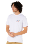 The Rip Curl Mens Cody Welsh T-Shirt in White