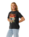 The Rip Curl Womens Wave T-Shirt in Washed Black