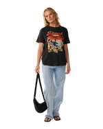 The Rip Curl Womens Wave T-Shirt in Washed Black