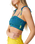The Rip Curl Womens Farm Rio Bliss Stripe Shirred Bandeau Top in Blue