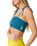 The Rip Curl Womens Farm Rio Bliss Stripe Shirred Bandeau Top in Blue