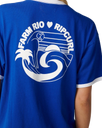 The Rip Curl Womens Farm Rio Tropical Desire Oversized T-Shirt in Cobalt Blue